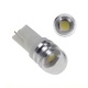 LED žiarovka 12V T10 biela, 1LED/3SMD so šošovkou, 2ks