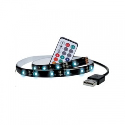 LED RGB pásik pre TV, 2 x 50cm, USB, vypínač, diaľkový ovládač