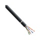 S/FTP kábel Cat.7, 4x2xAWG23/1, PE OUTDOOR, čierny