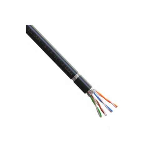 S/FTP kábel Cat.7, 4x2xAWG23/1, PE OUTDOOR, čierny