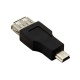 Redukcia USB A(F) - miniUSB 5pinB(M)