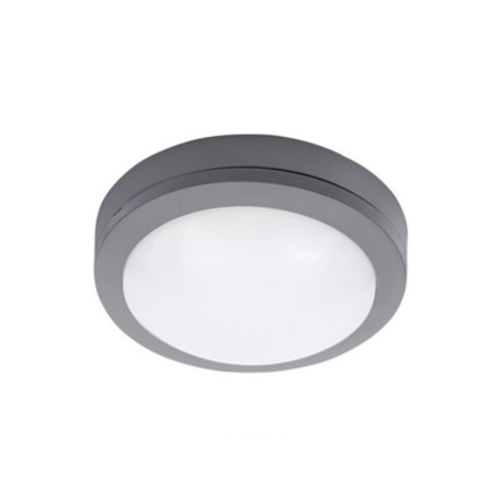 LED svietidlo, 13W, IP54, 910lm, 4000K, 17cm, okrúhle, šedé