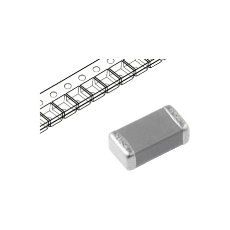 MLCC, 100nF, 50V, X7R 10%, SMD0603, kondenzátor