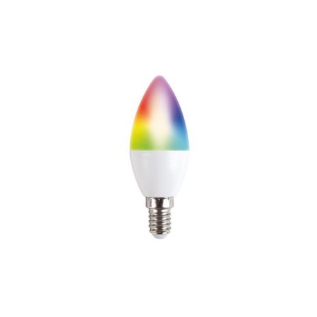 LED sviečková žiarovka 5W, RGB, E14, 400lm, WIFI SMART