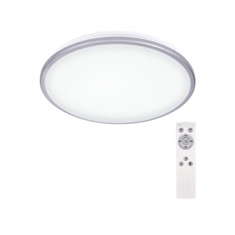 SILVER LED svietidlo, 24W, IP20, 1800lm, 3000-6500K, 38cm, okrúhle, diaľkové ovládanie