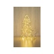 Stromček MagicHome Vianoce Metal tree, 60 LED teplá biela, 3xAA, IP20, interiér, 18x30 cm