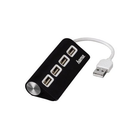 12177, USB 2.0 hub, 4-porty, čierny