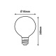 Filament-LED, E27, 4W, teplá biela, LED žiarovka