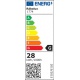 Eco-halogen, G9, 28W, teplá biela