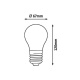 Filament-LED, E27, 12W,neutrálna biela, LED žiarovka