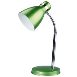 Patric, stolová lampa, E14, 40W, zelená