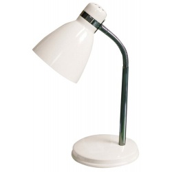 Patric, stolová lampa, E14, 40W, biela