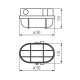 HERMI 7063NB 1x100W E27 prisadené svietidlo