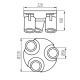 LAURIN EL-3O W 3x35W prisadené bodové svietidlo