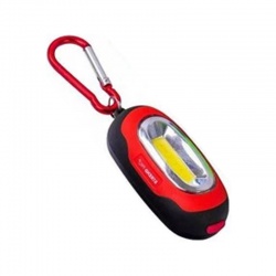 Keychain, kľúčenka, prívesok, s karabinkou, LED 20 lm, červená