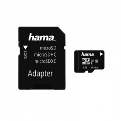 Hama microSDHC 16 GB Class 10 UHS-I 80 MB/s + Adapter/Mobile