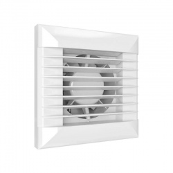 Ventilátor do kúpeľne Dalap 100 LEA Z s automatickou žalúziou a časovým dobehom, O 100 mm