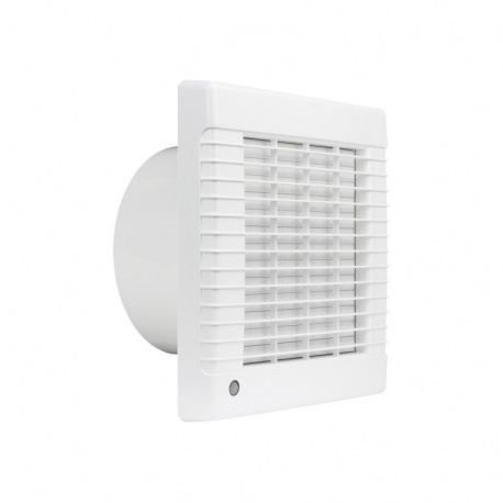 Ventilátor s automatickou žalúziou časovým spínačom a čidlom vlhkosti O 125 mm