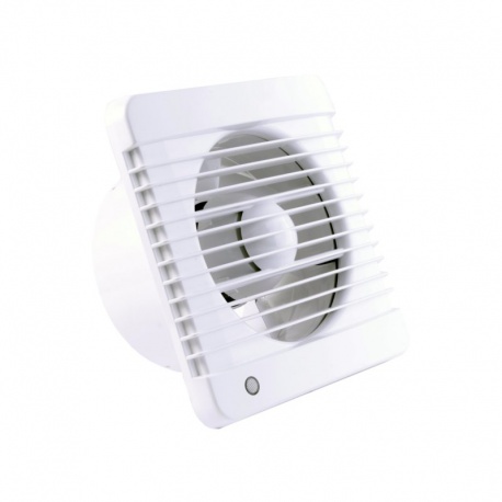 Ventilátor do kúpeľne s časovým spínačom a čidlom vlhkosti O 125 mm, výkonnejší motor