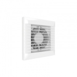 Ventilátor do kúpeľne Dalap 125 LEA s automatickou žalúziou bez prídavných funkcií, O 125