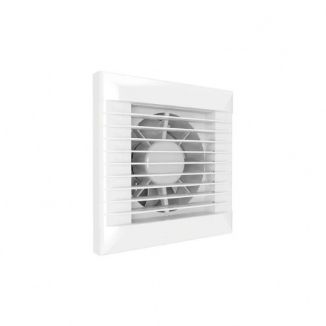 Ventilátor do kúpeľne Dalap 125 LEA s automatickou žalúziou bez prídavných funkcií, O 125