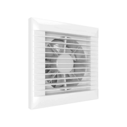 Ventilátor do kúpeľne Dalap 150 LEA ZW so žalúziou, časovačom a čidlom vlhkosti, O 150 mm