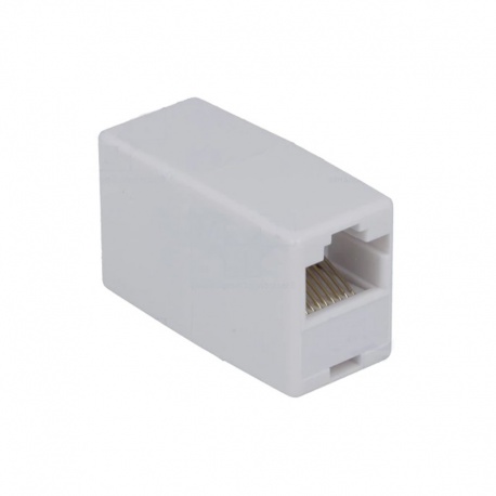 Spojka RJ45 8P8C priama, biela