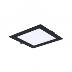 Shaun 2, 18W LED panel, štvorcové, teplá biela, čierne