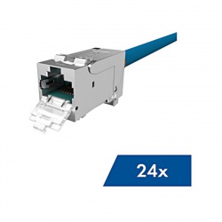 PERFORMANCE LINE keystone RJ45 tien. Cat 6a 10GB 4PPoE 24 ks