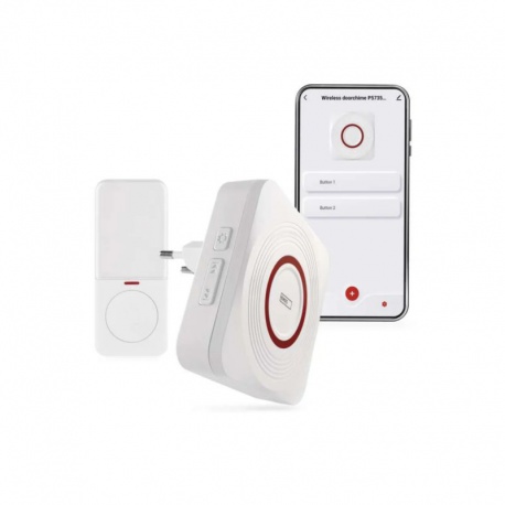 GoSmart Domový bezdrôtový zvonček P5735WS do zásuvky s WiFi